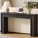 Rresyet 55 Inch Long Console Table, Sofa Table Behind Couch, Entryway Table, Farmhouse Entryway Table for Entrance, Hallway, Living Room (Black)