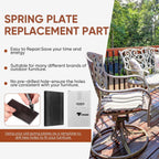 Tondiamo 10 Pcs Patio Chair Spring Plates Black Swivel Rocker Fiberglass Spring Plates Replacement Parts for Universal Outdoor Patio Furniture, 5 x 2. 5 x 0. 25 Inch(Black,4 Pieces)