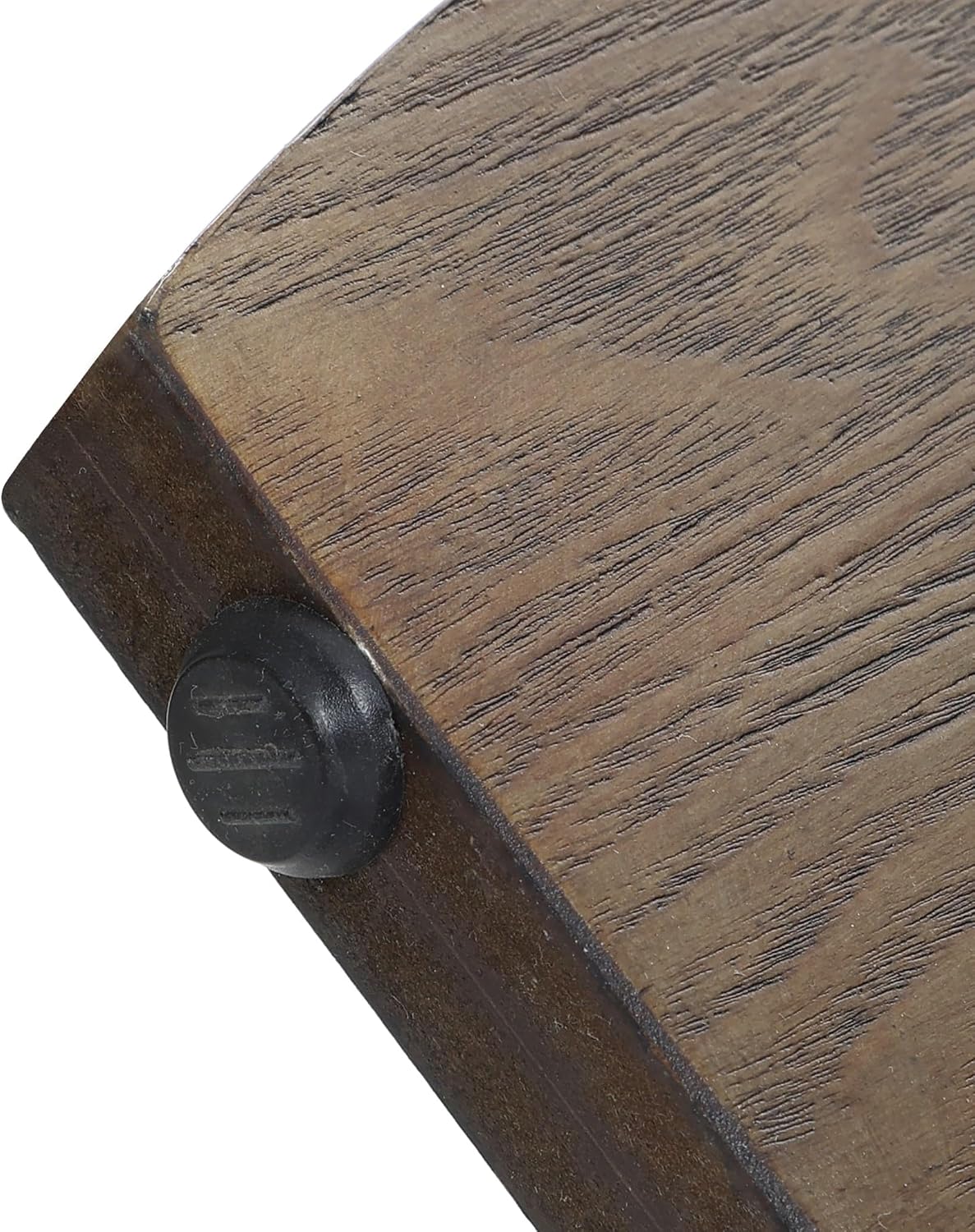 LuxenHome Round End Table, 20 Inch Mid-Century Modern Walnut Finish Wood Accent Side Table for Small Paces, Minimalist Bedside Sofa Nightstand for Living Room, Bedroom, or Office