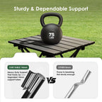 Opliy 2-Pack Portable Camping Table – Ultralight Foldable Car Tray Table with Carry Bag for Camping, Picnic, BBQ, Beach & Outdoor Travel