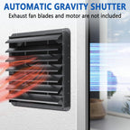 30 Inch Galvanized Sheet Spraying Automatic Exhaust Shutter Louver Vent (No Fan Blades and Motor) for Home Attics, Workshops, Barn, Greenhouse