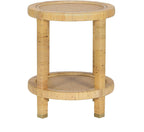 First of a Kind Side Table in Natural Brass