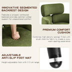 Accent Dining Chair with Arms,Set of 2 Modern Upholstered Desk Chair with Soft Fabric Black Metal Legs, Comfy Spacious Seat & Back for Dining Room/Living Room/Bedroom, Green