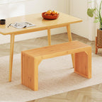 Giantex 36" Bamboo Dining Bench, 660Lbs Capacity, 2-Person Kitchen Table Bench for Living Room, Bedroom, Bathroom, Entryway Hallway, Front Door, End of Bed, Indoor Outdoor Use, 1 Pack