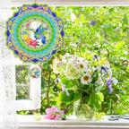 Hummingbird Wind Spinners for Yard and Garden, 12 inch 3D Metal Wind Spinner, Hummingbird Gifts for Mom and Dad, Hanging Wind Spinner for Outdoor & Indoor Decorations