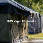 Yescom 16x20Ft 14 Mil Heavy Duty Reinforced Poly Tarp Reversible Waterproof Tarpaulin Ground Sheet Cover Reversible Silver Black Tarps