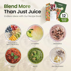 Personal Smoothie Blender - 1000W Single Serve Smoothie Maker with 24oz Portable Travel Cups, Ideal for Protein Shakes, Frozen Drinks, and Kitchen Use