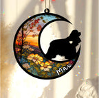 Personalized Dog Memorial, Custom Name American Cocker Spaniel Dog Christmas Ornament with Name, Custom Breeds, Pet Loss Light Catcher, Gifts for Lovers Loss of Pet Sympathy on Mothers Day Christmas