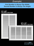 HVAC Premium 26 x 30 Duct Opening Steel Return Air Filter Grille, for 1-inch Filter, Removable Door, Flat Stamped HVAC Vent Cover Grille, Outer Dimensions 28.5 x 32.5