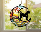 Personalized Dog Memorial, Custom Name Goldendoodle Dog Christmas Ornament with Name, Custom Breeds, Pet Loss Light Catcher, Gifts for Lovers Loss of Pet Sympathy on Mothers Day Christmas
