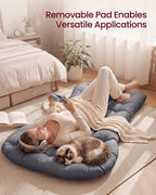 VASAGLE Outdoor Rocking Chair with Extendable Footrest, Removable Cushion