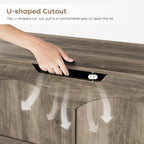 Storage Chest, 31.5" Retro Wooden Storage Trunk Bench with 2 Safety Hinges, Entryway Bench, U-Shaped Opening, Easy Assembly, 31.5" x 15.7" x 18.3" Storage Chest Box Organizer Bench, Light Greige