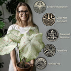 Craft Aroid Potting Mix- Elite Organic Alocasia, Philodendron, Monstera Soil Mix, Chunky, Well Draining Potting Soil for Indoor Plants, All Tropical Plants & Houseplants, Perlite & Peat Free 2QT