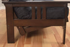 Kodiak Furniture Monterey Queen-size Futon, Espresso Finish with Suede Gray Mattress