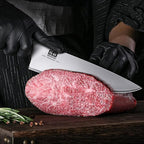 SHAN ZU Japanese Knife Set 3 PCs, High Carbon 10Cr15Mov Stainless Steel Chef Knife Set, Ultra-Sharp Professional Kitchen Knives Set with Ergonomic Pakkawood Handle and Elegant Gift Box