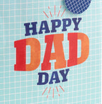 Hallmark 13" Large Father's Day Gift Bag with Tissue Paper and Gift Tag (Happy Dad Day, Light Blue)