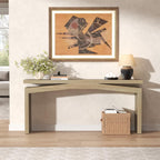 Epecoya 63 Inch Console Table for Entry Way Modern, Light Tan Wood | Farmhouse Entrance Tables Narrow Long, Wooden Couch Table Behind Sofa for Entryway, Living Room