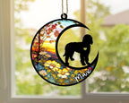 Personalized Dog Memorial, Custom Name Labradoodle Dog Christmas Ornament with Name, Custom Breeds, Pet Loss Light Catcher, Gifts for Lovers Loss of Pet Sympathy on Mothers Day Christmas