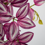 DILATATA Fake Hanging Plants Artificial Hanging Plants 26" Faux Wandering Jew Hanging Leaves Plants for Wall Shelf Home Indoor Outdoor Decor - 2 Pack
