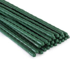 Xiny Tool Garden Stakes, 25 Pack 4 Ft Steel Plant Garden Tomato Stakes with Plastic Coat for Climbing Plants (25 Pack 48 Inch)
