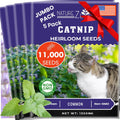 NatureZ Edge Catnip Seeds for Planting, 6.5 Grams, 11,000+ Herb Seeds, Indoor or Outdoor Growing, Your Cat Will Love Them, Non-GMO