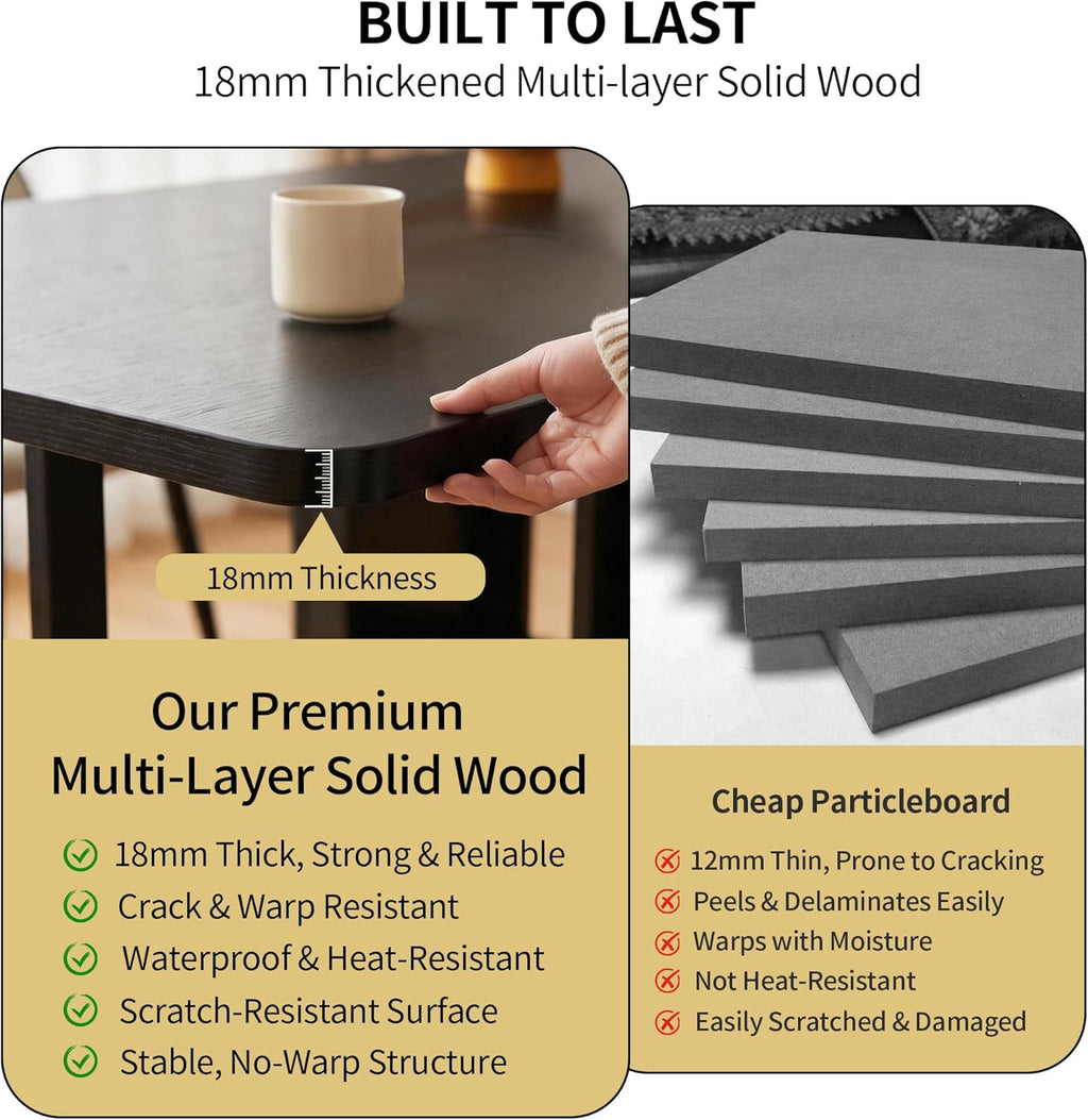 Small Foldable Dining Table - 59" Fully Assembled Drop Leaf Tables for Small Spaces with Storage & Lockable Wheels, 4-6 Seater Space-Saving Furniture for Dining Room, Black