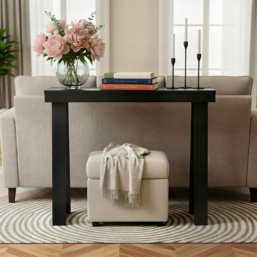 Plank+Beam Classic Console Table, 36 Inch, Black