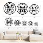 Personalized Metal Name Signs, Split Letter Monogram Wall Decor, Custom Last Name Sign, Family Name Sign for Outdoor, Personalized Wedding Gift, Garden Decor, Metal Wall Art, Housewarming Gift