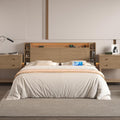 Modern Wooden King Headboard Only with Storage