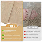 Riare 30 Feet x 40 Inch Natural Burlap Plant Covers Freeze Protection- High Density Jute Burlap Winter Plant Blankets Frost, Winter Frost Cloth for Outdoor Plants Trees Shrubs Winter Frost Protection