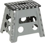 Honey-Can-Do TBL-02977 Folding Step Stool with Anti-Slip Surface, 12.8-Inch,Multicolor, 300 lbs