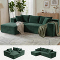Bashaw 108" Cloud Sectional Couches Sofa with Chaise, Modular L-Shape Couch Deep Seat Memory Foam Compressed Sofa for Living Room