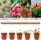 200 Pack 6 Inch Plastic Nursery Pots for Plants, Seedling Pots Succulent Pots Flower Pots with Drainage Holes, Come with 200pcs Plant Labels