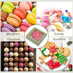 Zonon 30 Pcs Kraft Paper Boxes with Window 4.13 x 4.13 x 1.18 Inch Candy Packaging, Small Gift Boxes, Soap holder, Mini Treat Packaging for Bakery Chocolate Jewelry Display (Sage Green)