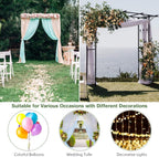 Safstar Metal Arch, 81-Inch Outdoor Garden Arbor for Various Climbing Plant Flower, Wedding Arch Backdrop Arch Stand for Wedding Garden Bridal Party Ceremony Decoration, Easy-to-Assemble, Black