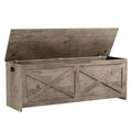 GarveeHome 47.2 in Storage Chest, Wooden Storage Bench with Safety Hinges, Easy Assembly, Large Shoe Bench for Entryway, Living Room, Bedroom