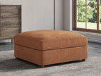 EASE MOOSE Ottoman Module for Chenille Modular Sectional Sofa, Sectional Couch Ottoman,Brown
