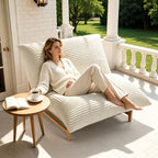 Cloud-Like Oversized Accent Chair Comfy Reading Chair for Adults, Extra-deep Seat Bean Bag Chairs, Convertible Stuffed Bean Bag Cushion with Removable Washable Cover