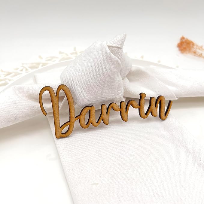Wedding Name Tags, Personalized Place Cards Table Decoration For Birthdays, Bachelorette,Parties, and Events, Escort Name tags