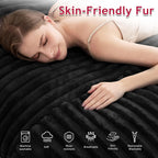 3 in 1 Bean Bag Chair with Memory Foam Filling, Beanbag for Adult 6 Colors, Machine Washable Flannel Cover, Soft Cozy for Bedroom, Living Room, Covered Outdoor Spaces Black