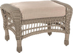 W Unlimited Saturn Collection Outdoor Garden Patio Ottoman Light Brown