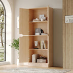 Housoul 71" Tall Kitchen Pantry Cabinet with 4 Doors, Oak | Pantry Storage Cabinet with Adjustable Shelves, Freestanding Kitchen Pantry Cabinet, Cupboard Larder Cabinet for Dining Room