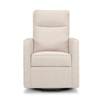 Davinci Gabby Pillowback Swivel Glider in Beach, Greenguard Gold & CertiPUR-US Certified