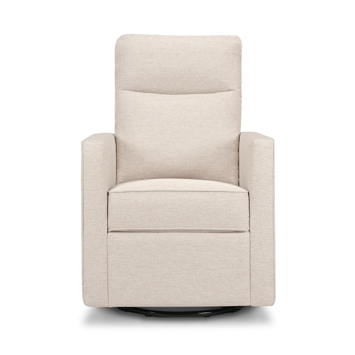 Davinci Gabby Pillowback Swivel Glider in Beach, Greenguard Gold & CertiPUR-US Certified