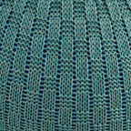 ARTPLAN Round Knit Pouf Hand Knitted,Outdoor Ottoman Foot Rest,Boho Home Decor for Living Room-Bedroom