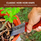 Garden Guru Hori Hori Garden Knife Supreme Set for Weeding, Digging, and Cultivating - Stainless Steel Full Tang Blade | Marks for Measuring Planting Depth | Premium Leather Sheath - 1 Case (30 Pcs)