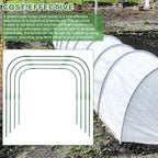 8 Sets 41.3"x31.5" Garden Hoops for Raised Beds, Greenhouse Hoops Grow Tunnel Durable Removable Row Cover Hoops for Garden Netting DIY Kits with 24 Clips