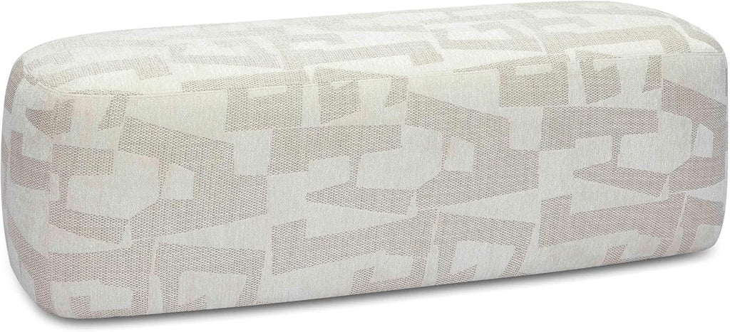 Tov Furniture Graceland 54" Cream Performance Jacquard Bench