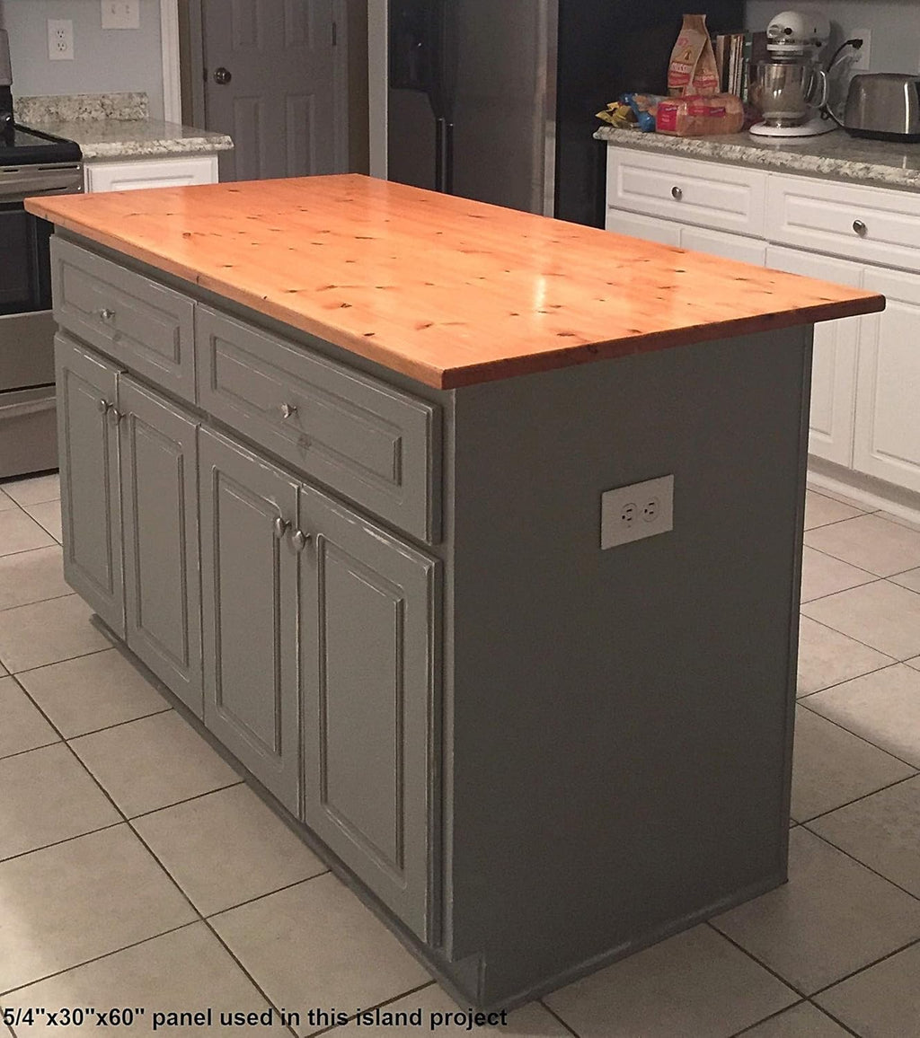Allwood 1.18" x 30" x 48" Pine Table/Island/Counter Top (Routed Edges one face)