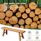 Farmhouse Solid Wooden Narrow Bench Natural Rustic Kitchen Dining Table Skinny Entryway Shoe Benches 47.2/62.9/70.8/78.8 In End of Bed Bench Dining Bench Shoe Bench For Hallway(47.2x10.2x17.7in)